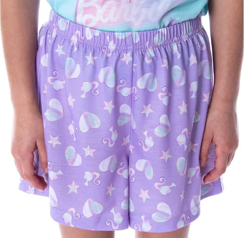 Vista 4 de INTIMO Barbie - Conjunto de pijama de 2 piezas para niña