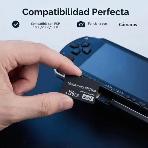 Vista 3 de Original MS 128GB de alta velocidad Memory Stick Pro Duo (Mark2) para accesorios PSP y tarjeta de memoria de cámara