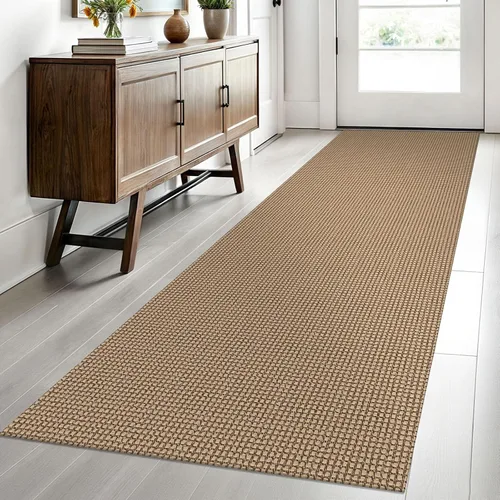 Vista 141 de EARTHALL Alfombra tejida de 2 x 3 pies, lavable para entrada, alfombra trenzada antideslizante, alfombra para puerta interior y exterior, alfombra