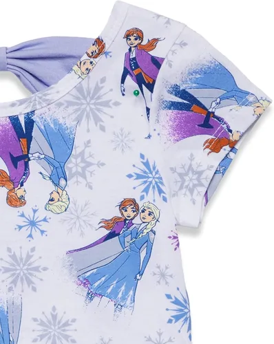 Vista 2 de Disney Minnie Mouse Princess Ariel Elsa Girls Crossover Tank Top Dolphin Active and French Terry Shorts Infant to Big Kid