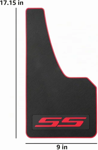 Vista 6 de SS 4 piezas de guardabarros reflectantes de goma suave, protectores contra salpicaduras con advertencia de seguridad - Sin colisión para vehículo