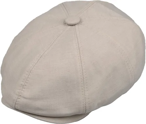 Vista 8 de Gorra de 8 paneles estilo Newsboy – Mezcla de lino con forro 100% de algodón