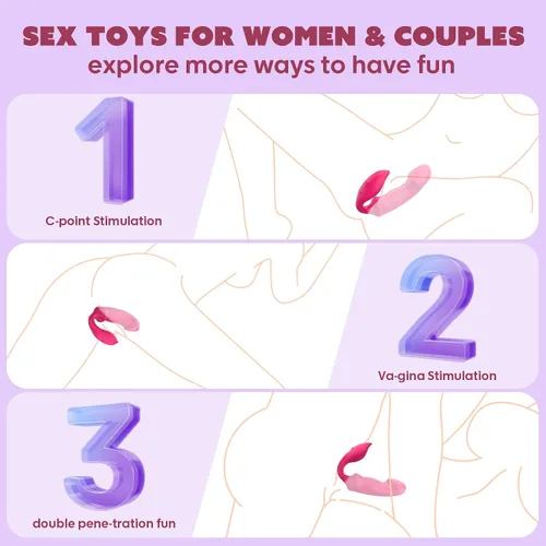Vista 5 de Consolador de punto G portátil, juguetes sexuales para mujeres y parejas, aplicación Mtsige con control remoto, doble estimulación, estimulador