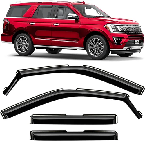Vista 22 de Voron Glass in-Channel Rain Guards for Chevy Equinox 2018-2024 Para Equinox 18-24