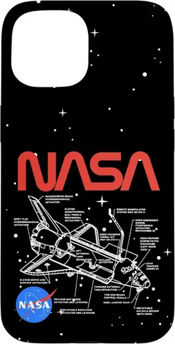 Vista 6 de NASA Carcasa con logotipo de Space Shuttle Schematic para iPhone 17