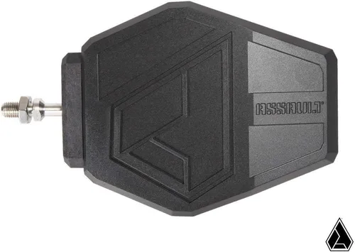 Vista 2 de Assault Industries 101005SM11313-Espejo Aviador - Raw (Abrazadera de 2")