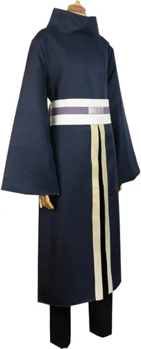Vista 2 de Disfraz de Ninja japonés Tobi Obito para cosplay de Halloween, marino