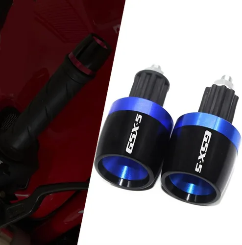 Vista 2 de Empuñaduras para manillar de motocicleta, tapón de extremo compatible con Suzuki GSX-S GSXS 125 150 750 1000/F/ABS GSX-S125 GSX-S750 GSX-S1000