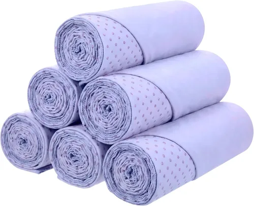 Vista 8 de Soulchen Paquete de 6 toallas de yoga caliente a granel con punto de agarre antideslizante de 72 x 24 pulgadas, tapete de yoga de microfibra suave