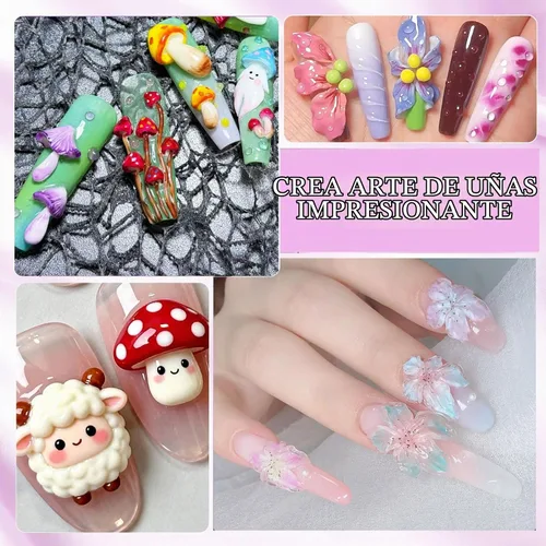 Vista 3 de NAILGIL - Gel 3D para arte de uñas, no pegajoso, para esculpir
