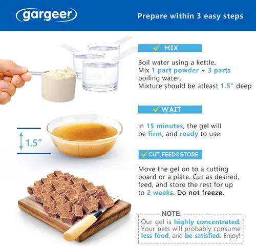 Vista 3 de Gargeer Alimento para Dragón Barbudo de 3 onzas. Dieta Completa en Gel para Juveniles y Adultos. Fabricado con Orgullo en los Estados Unidos, Usando