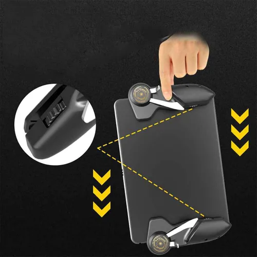 Vista 5 de LICHIFIT Six Finger Game Joystick Trigger Handle L1R1 Shooter Fire Aim Button Gamepad Controller for iPad Tablet PUBG Game Accessories