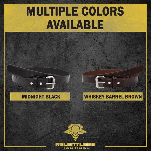 Vista 5 de Relentless Tactical Ultimate Steel Core Gun Belt Cinturón de cuero CCW con núcleo de acero Fabricado en Estados Unidos