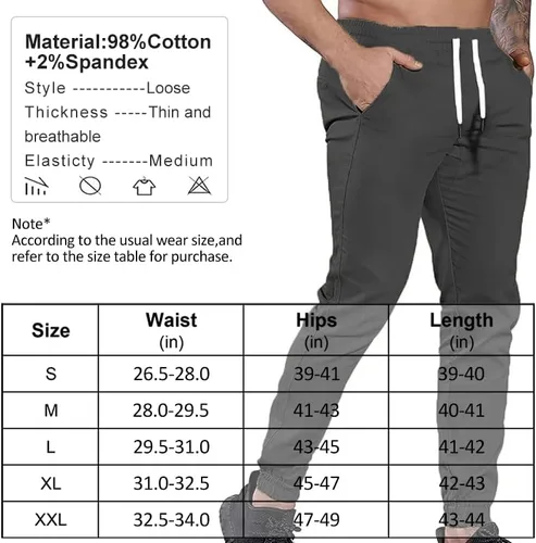 Vista 7 de Wangdo Pantalones cargo para hombre, pantalones casuales para entrenamiento, senderismo, exteriores, pantalones deportivos con bolsillos