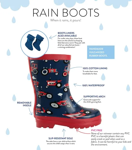 Vista 5 de Hatley Boy's Kids Printed Rain Boots
