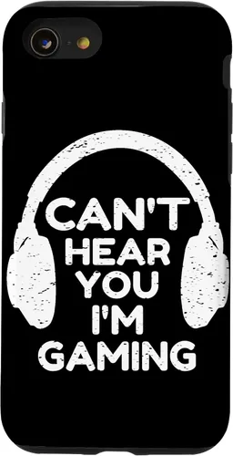 Vista 18 de Gaming Phone Case Gamer Gift Funny Cant Hear You I'm Gaming Case for iPhone 17