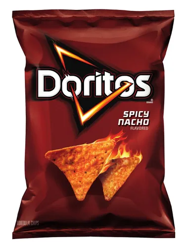 Vista 20 de Doritos Chips de tortilla saborizados, nacho picante, 42 onzas (paquete de 4)