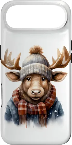 Vista 27 de Cute Moose with Winter Hat & Scarf Case for iPhone 17
