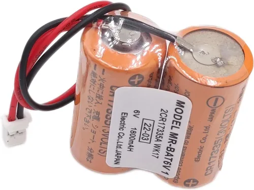 Vista 5 de MR-BAT6V1 2CR17335A WK17 6V 1800mAh PLC Batería con enchufe para Mitsubishi M80 Driver MR-J4 servo System