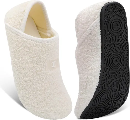 Vista 27 de Scurtain - Zapatillas de casa para mujer y hombre, zapatos de casa, calcetines cómodos, zapatos ligeros unisex para adultos descalzos
