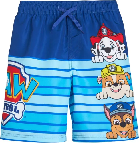 Vista 7 de Nickelodeon Paw Patrol UPF 50+ - Conjunto de protección contra erupciones para niños, Chase, Marshall camiseta de natación y trajes de baño (2T-7)
