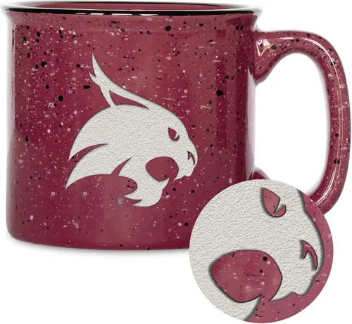 Vista 113 de Rico Industries NCAA Speckle 12oz Laser Engraved Campfire Mug