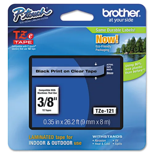Vista 2 de Brother Cartucho de cinta de etiquetas estándar P-Touch TZ