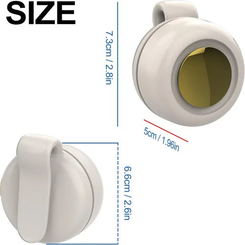 Vista 2 de TFQXA1Z Ventilador portátil silencioso sin aspas, ventilador recargable - Enfriamiento de cintura y cuello manos libres, 3 velocidades, 6 horas