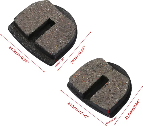 Vista 7 de KAMIER Pastillas de freno delanteras y traseras redondeadas de repuesto para Razor MX650 MX500 SX500 Mcgrath Dirt Bike Electric 4 Wheeler ATV Dirt