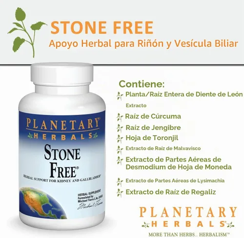 Vista 5 de Planetary Herbals Stone Free 180 tabletas, PF0107, 1, 1
