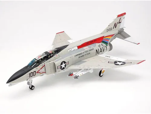 Vista 2 de Tamiya 61121-000 Vehículo 61121 1:48 F-4B Phantom II Mcdonnell Douglas Faithful Replica, Edificio de modelos, Kit de plástico, Manualidades, Hobby