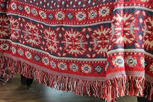 Vista 3 de LELVA Manta tejida de hilo bohemio para sofá, manta multiusos (51 x 70 pulgadas)