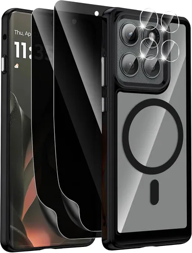 Vista 10 de Funda magnética para Motorola Edge 2026, con 2 protectores de pantalla de privacidad + 1 protector de lente de cámara, [no amarillento]