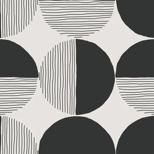 Vista 9 de VEELIKE Papel tapiz geométrico moderno para despegar y pegar, papel tapiz geométrico bohemio de mediados de siglo para dormitorio y baño, 17.7 x 118