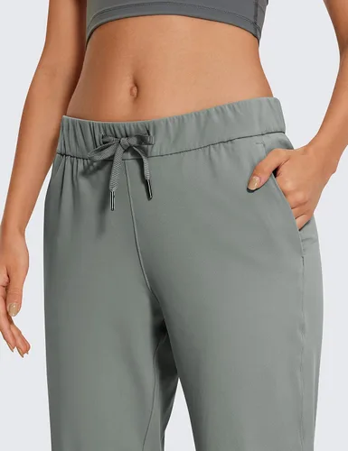 Vista 3 de CRZ YOGA - Pantalones deportivos elásticos de 4 vías para mujer de 27 pulgadas, pantalones deportivos para correr, viajes, descanso, pantalones