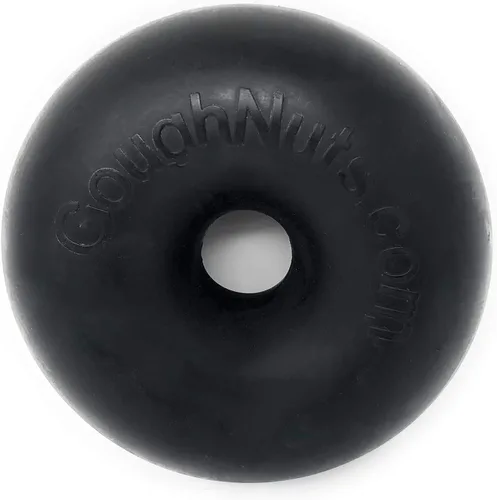 Vista 8 de Goughnuts - Juguete de goma para morder para perros Med.75, verde, anillo