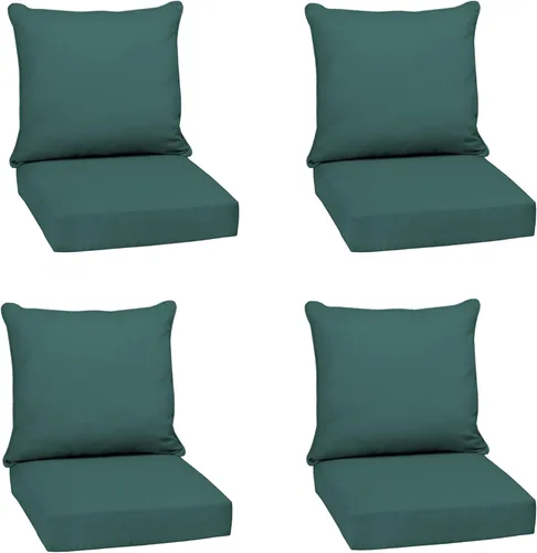 Vista 49 de Arden Outdoor Deep Seat Cushion Set, 24x24, Aqua