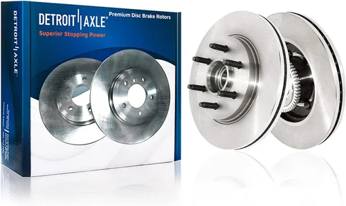Vista 151 de Detroit Axle - Rotores de freno delantero para 04-13 Mazda 3 Rotores de frenos de disco 06-15 Mazda 5 Reemplazo: Rotor regular delantero de 11.81