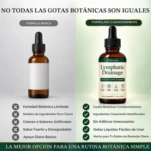 Vista 5 de Drenaje Linfatico - Gotas de drenaje linfático para alivio ocasional de la hinchazón, desinflado y equilibrio de líquidos saludable, con cuchillas