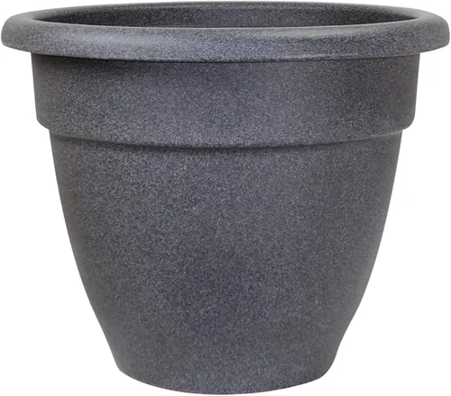 Vista 35 de The HC Companies, Caribbean - Maceta de plástico y ligera de 6 pulgadas para interiores y exteriores, maceta para hierbas y flores, color negro
