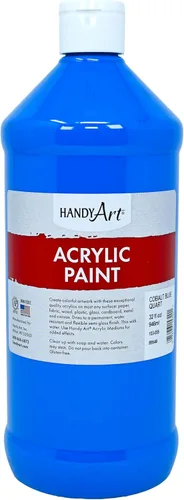 Vista 17 de Handy Art Pintura acrílica, juego de 12 colores, botellas de 16 onzas, acrílico líquido para estudiantes semibrillante, consistencia de flujo