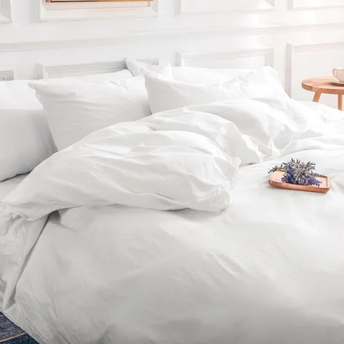 Vista 38 de NEXHOME PRO Funda de edredón Twin XL 100% algodón lavado, transpirable, duradera, texturizada, similar al lino, juego de ropa de cama para el hogar