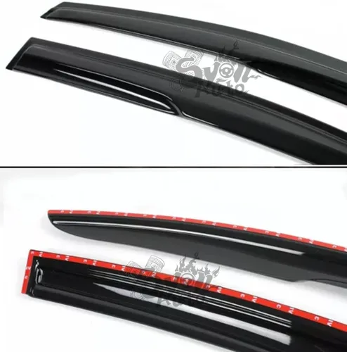 Vista 4 de Se adapta a Chevy Cruze 2009-2016 3D ondulado estilo Mugen visor de ventana deflector de protección de lluvia