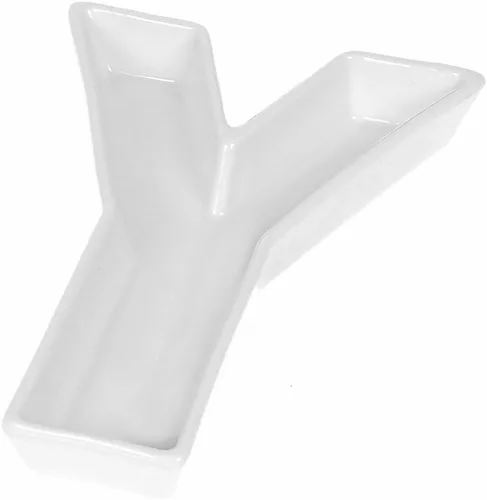 Vista 17 de Coffeezone - Plato de cerámica para dulces y nueces, decoración para bodas y fiestas, Blanco
