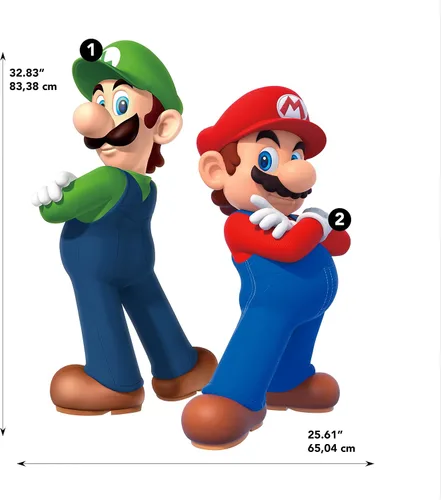 Vista 3 de RoomMates Pegatinas y papeles pintados de Super Mario Bros