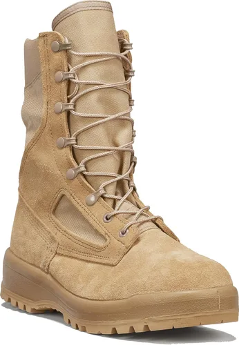 Vista 3 de Belleville 390DES - Botas de combate para clima caliente, color marrón tostado, fabricado en Estados Unidos