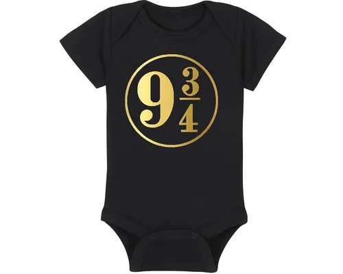 Vista 59 de Sombrero de bebé Wizard - Chosen One (tela negra - diseño dorado)