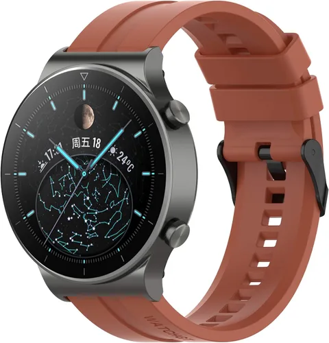 Vista 5 de FitTurn Correa compatible con Wahoo ELEMNT Rival Correas de repuesto de silicona para reloj inteligente Wahoo ELEMNT Rival Running/Multisport