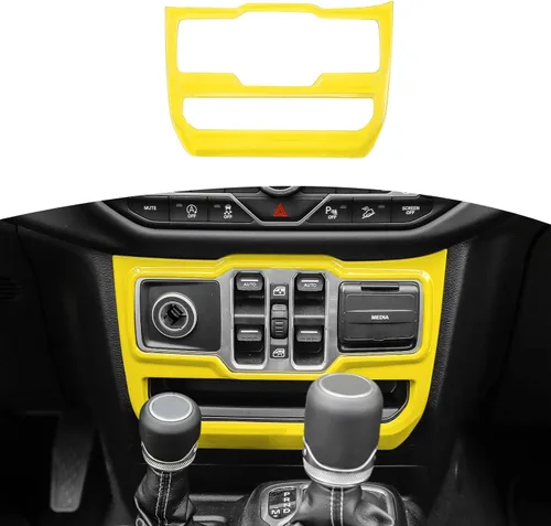 Vista 9 de RT-TCZ Cubierta de panel de interruptor de ventana para Jeep JL JLU Gladiator JT 2018-2024 Baby Blue Accesorios interiores
