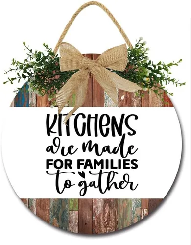 Vista 13 de Bless This Kitchen Signs for Farmhouse Home Rustic Hanging Wood Kitchen Wall Decor For Dining Room Pantry D4